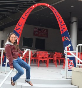 Mini arch photo opp right outside of Starbucks just a block or two away from the  